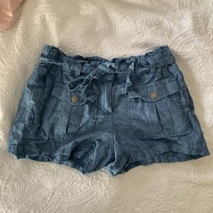 LOFT Chambray Mini Short